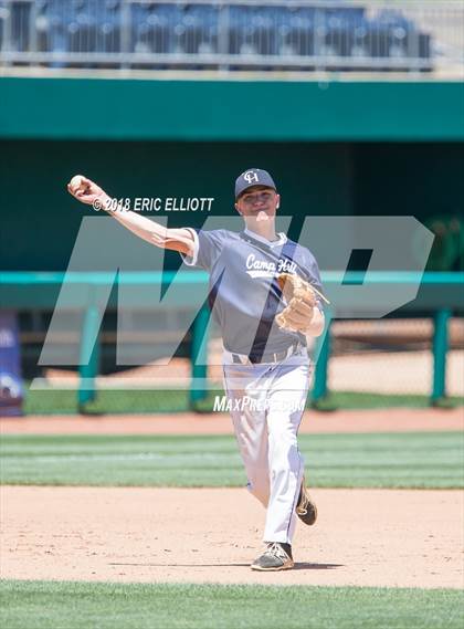 Thumbnail 1 in Camp Hill vs Rocky Grove (PIAA AA Championship) photogallery.