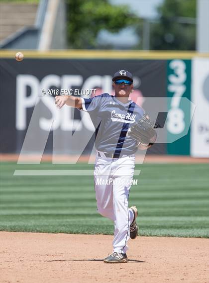Thumbnail 1 in Camp Hill vs Rocky Grove (PIAA AA Championship) photogallery.