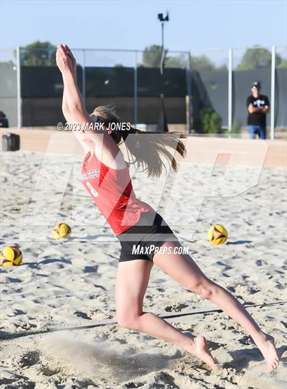 Thumbnail 2 in Salpointe Catholic vs. Chandler Prep (AIA Division II Pairs Semifinal) photogallery.
