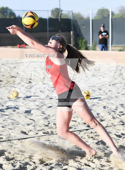 Thumbnail 1 in Salpointe Catholic vs. Chandler Prep (AIA Division II Pairs Semifinal) photogallery.