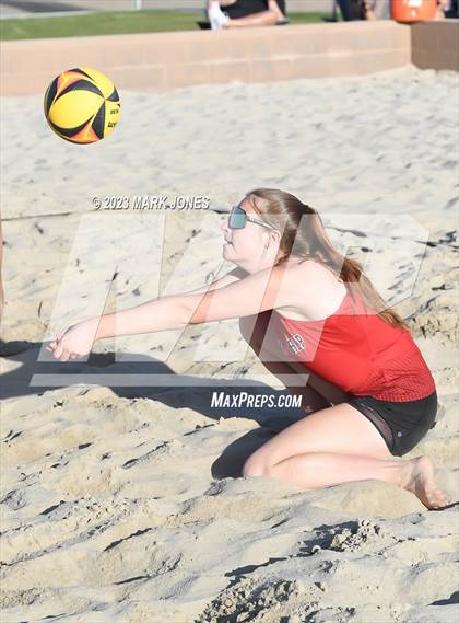 Thumbnail 2 in Salpointe Catholic vs. Chandler Prep (AIA Division II Pairs Semifinal) photogallery.