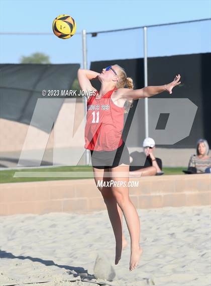Thumbnail 2 in Salpointe Catholic vs. Chandler Prep (AIA Division II Pairs Semifinal) photogallery.
