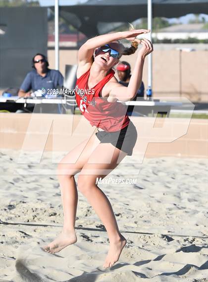 Thumbnail 2 in Salpointe Catholic vs. Chandler Prep (AIA Division II Pairs Semifinal) photogallery.