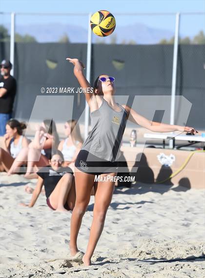 Thumbnail 3 in Salpointe Catholic vs. Chandler Prep (AIA Division II Pairs Semifinal) photogallery.