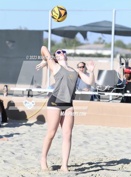 Thumbnail 3 in Salpointe Catholic vs. Chandler Prep (AIA Division II Pairs Semifinal) photogallery.