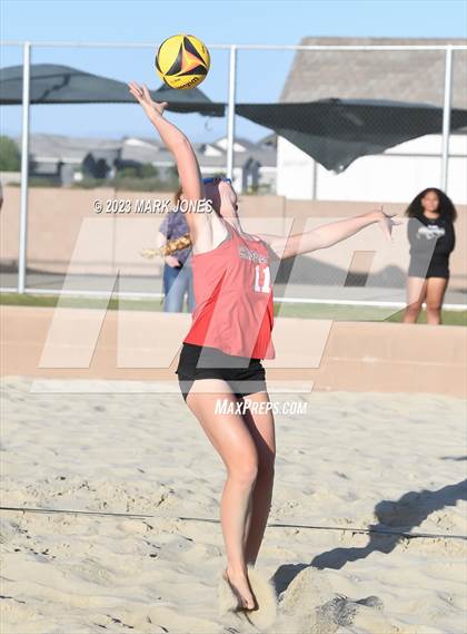 Thumbnail 2 in Salpointe Catholic vs. Chandler Prep (AIA Division II Pairs Semifinal) photogallery.