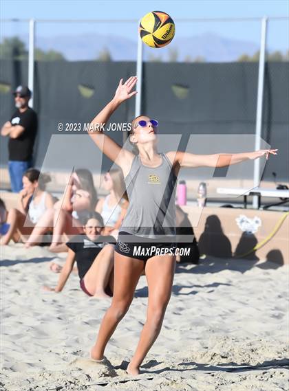 Thumbnail 2 in Salpointe Catholic vs. Chandler Prep (AIA Division II Pairs Semifinal) photogallery.