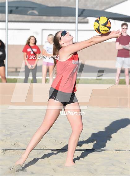 Thumbnail 1 in Salpointe Catholic vs. Chandler Prep (AIA Division II Pairs Semifinal) photogallery.