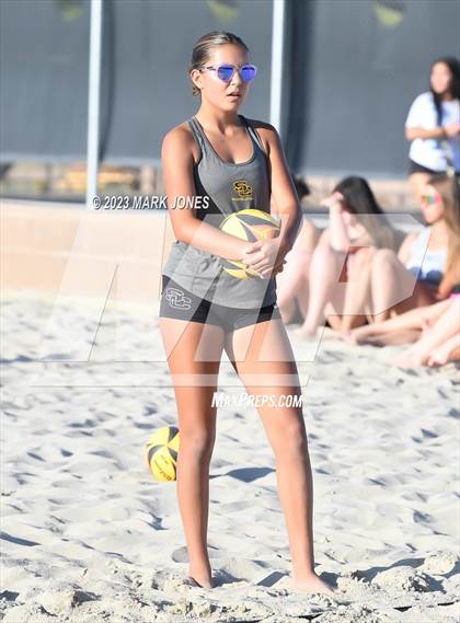 Thumbnail 3 in Salpointe Catholic vs. Chandler Prep (AIA Division II Pairs Semifinal) photogallery.