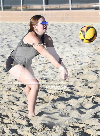 Thumbnail 1 in Salpointe Catholic vs. Chandler Prep (AIA Division II Pairs Semifinal) photogallery.