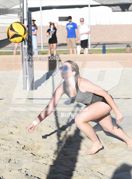 Thumbnail 3 in Salpointe Catholic vs. Chandler Prep (AIA Division II Pairs Semifinal) photogallery.