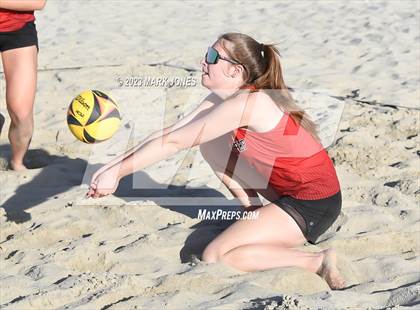 Thumbnail 1 in Salpointe Catholic vs. Chandler Prep (AIA Division II Pairs Semifinal) photogallery.