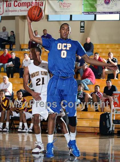 Thumbnail 2 in Orlando Christian Prep vs Christ the King (City of Palms Classic) photogallery.