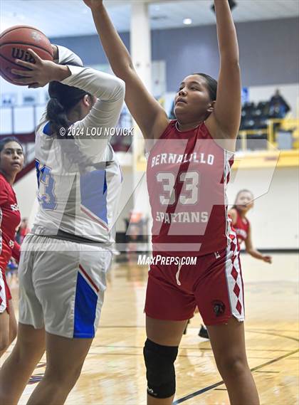 Thumbnail 1 in Bernalillo vs. McCurdy (Lady Braves Invitational at Santa Fe Indian School) photogallery.