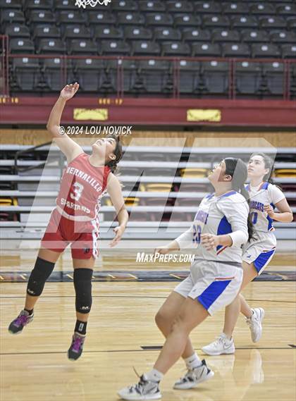 Thumbnail 2 in Bernalillo vs. McCurdy (Lady Braves Invitational at Santa Fe Indian School) photogallery.