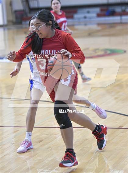 Thumbnail 1 in Bernalillo vs. McCurdy (Lady Braves Invitational at Santa Fe Indian School) photogallery.