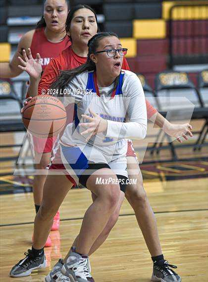 Thumbnail 3 in Bernalillo vs. McCurdy (Lady Braves Invitational at Santa Fe Indian School) photogallery.
