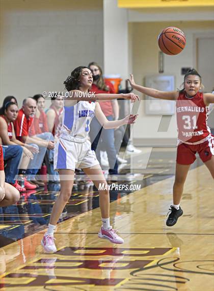 Thumbnail 3 in Bernalillo vs. McCurdy (Lady Braves Invitational at Santa Fe Indian School) photogallery.