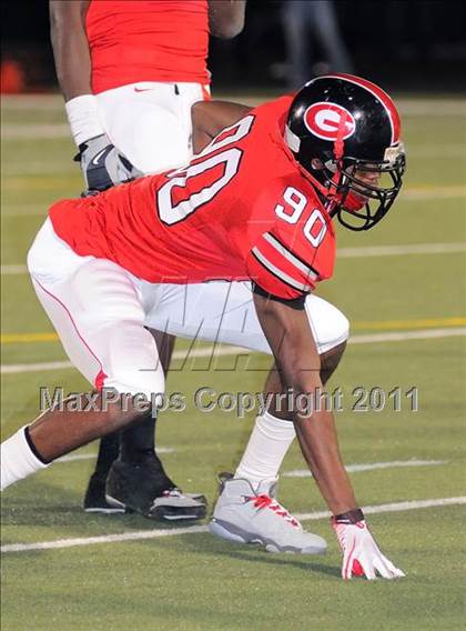 Thumbnail 3 in Glenville vs. St. Edward (OHSAA D1 Regional Semifinal) photogallery.