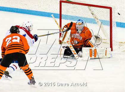 Thumbnail 1 in Burlington vs Woburn Memorial (MIAA Division 1A Play In) photogallery.