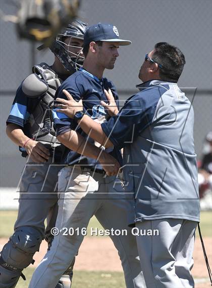 Thumbnail 3 in Saugus vs. Peninsula (Beach Pit Classic) photogallery.