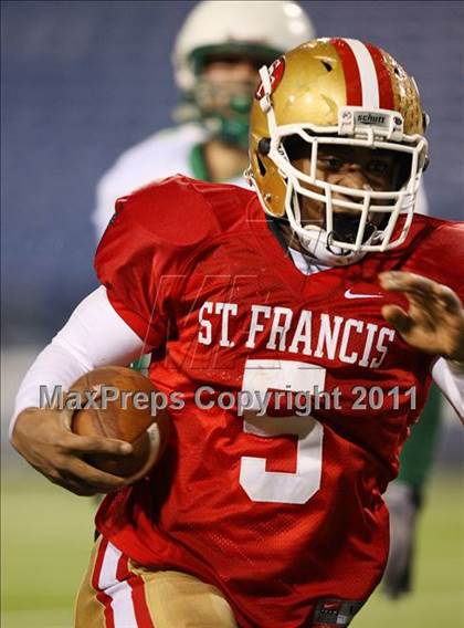 Thumbnail 2 in Bishop Timon-St. Jude vs. St. Francis (Monsignor Martin Playoff) photogallery.