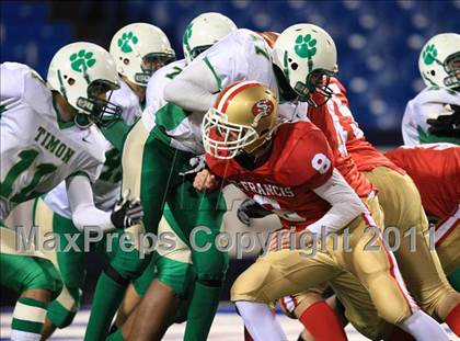 Thumbnail 3 in Bishop Timon-St. Jude vs. St. Francis (Monsignor Martin Playoff) photogallery.