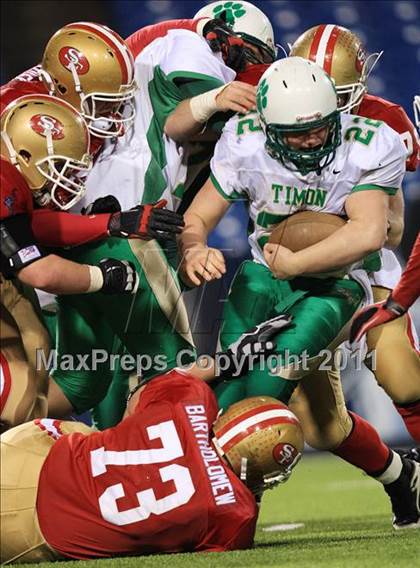Thumbnail 1 in Bishop Timon-St. Jude vs. St. Francis (Monsignor Martin Playoff) photogallery.