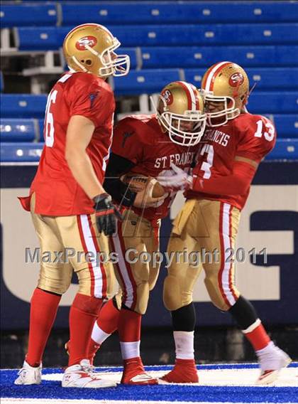 Thumbnail 1 in Bishop Timon-St. Jude vs. St. Francis (Monsignor Martin Playoff) photogallery.