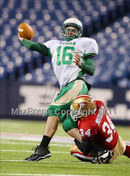 Thumbnail 2 in Bishop Timon-St. Jude vs. St. Francis (Monsignor Martin Playoff) photogallery.