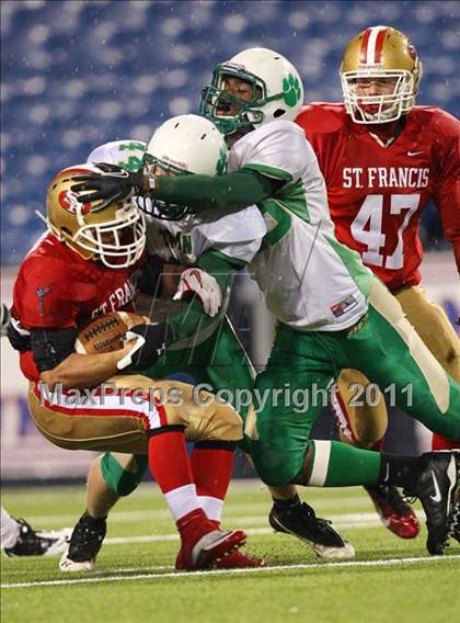 Thumbnail 3 in Bishop Timon-St. Jude vs. St. Francis (Monsignor Martin Playoff) photogallery.