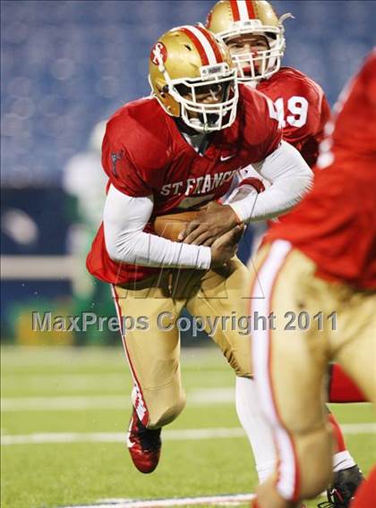 Thumbnail 1 in Bishop Timon-St. Jude vs. St. Francis (Monsignor Martin Playoff) photogallery.