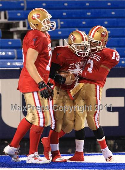 Thumbnail 2 in Bishop Timon-St. Jude vs. St. Francis (Monsignor Martin Playoff) photogallery.