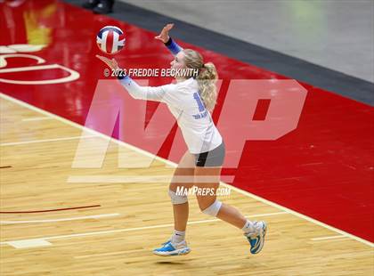Thumbnail 3 in Grand Oaks vs. Prosper (UIL 6A Volleyball Semi-Final) photogallery.
