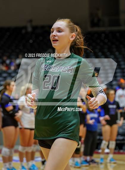 Thumbnail 3 in Grand Oaks vs. Prosper (UIL 6A Volleyball Semi-Final) photogallery.