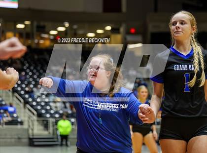 Thumbnail 1 in Grand Oaks vs. Prosper (UIL 6A Volleyball Semi-Final) photogallery.