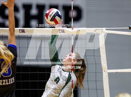 Thumbnail 1 in Grand Oaks vs. Prosper (UIL 6A Volleyball Semi-Final) photogallery.