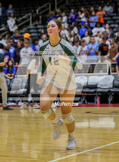 Thumbnail 2 in Grand Oaks vs. Prosper (UIL 6A Volleyball Semi-Final) photogallery.