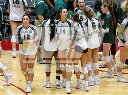 Thumbnail 3 in Grand Oaks vs. Prosper (UIL 6A Volleyball Semi-Final) photogallery.