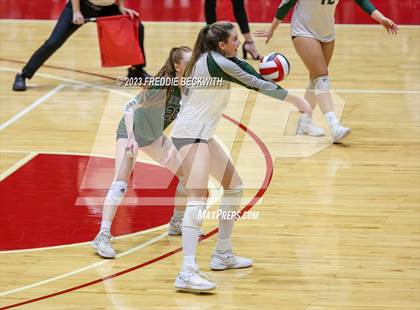 Thumbnail 3 in Grand Oaks vs. Prosper (UIL 6A Volleyball Semi-Final) photogallery.