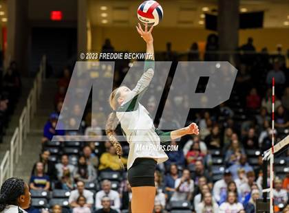 Thumbnail 1 in Grand Oaks vs. Prosper (UIL 6A Volleyball Semi-Final) photogallery.