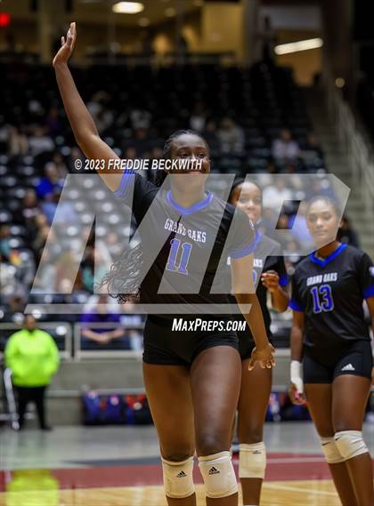 Thumbnail 1 in Grand Oaks vs. Prosper (UIL 6A Volleyball Semi-Final) photogallery.
