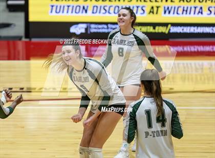 Thumbnail 3 in Grand Oaks vs. Prosper (UIL 6A Volleyball Semi-Final) photogallery.