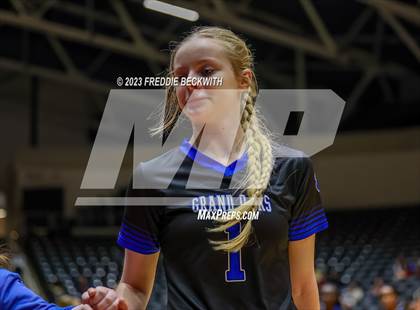 Thumbnail 2 in Grand Oaks vs. Prosper (UIL 6A Volleyball Semi-Final) photogallery.