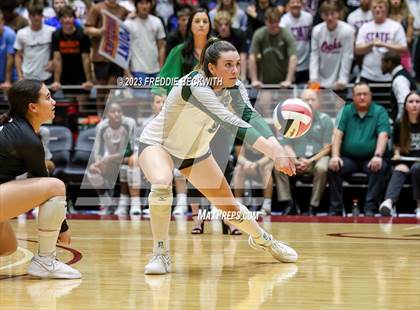 Thumbnail 3 in Grand Oaks vs. Prosper (UIL 6A Volleyball Semi-Final) photogallery.