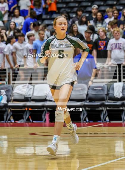 Thumbnail 2 in Grand Oaks vs. Prosper (UIL 6A Volleyball Semi-Final) photogallery.