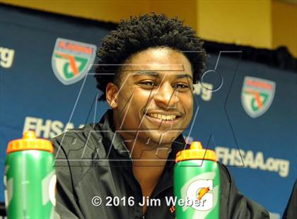 Thumbnail 1 in Zephyrhills vs. Poinciana (FHSAA State Final Four) photogallery.