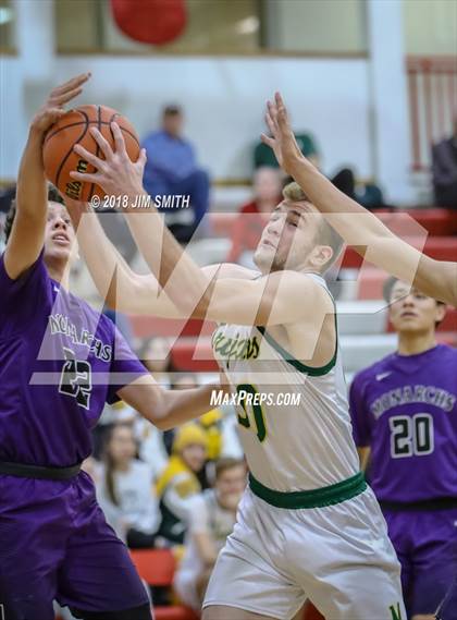 Thumbnail 2 in Manzano vs. Mayfield (Albuquerque Academy Joe Armijo Basketball Classic) photogallery.