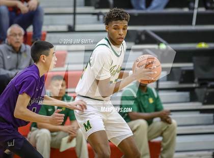Thumbnail 1 in Manzano vs. Mayfield (Albuquerque Academy Joe Armijo Basketball Classic) photogallery.