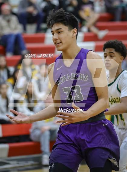 Thumbnail 3 in Manzano vs. Mayfield (Albuquerque Academy Joe Armijo Basketball Classic) photogallery.